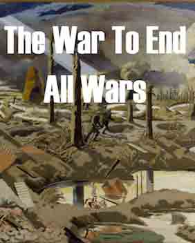 Ausstellungsflyer The War to End All Wars, Department of English, Universität Bern